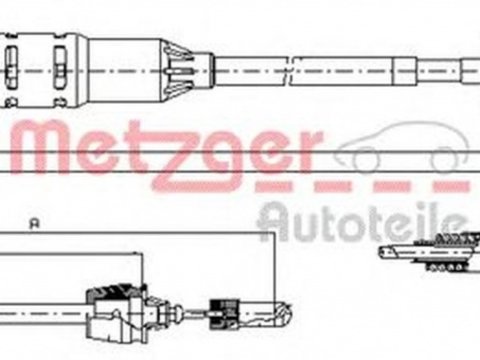 Cablu ambreiaj RENAULT ESPACE III JE0 METZGER 11.2915