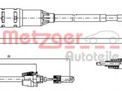 Cablu ambreiaj RENAULT ESPACE Mk III (JE0_) - METZGER 11.2915