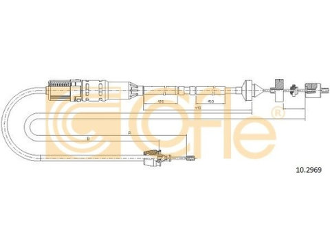 Cablu ambreiaj Renault Laguna 1 (B56, 556) Cofle 102969