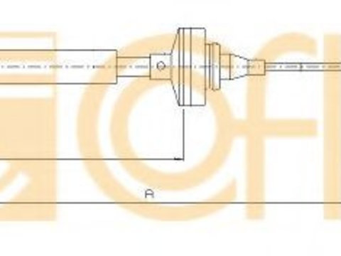 Cablu ambreiaj RENAULT LOGAN I combi (KS_) (2007 - 2016) COFLE 10.2890