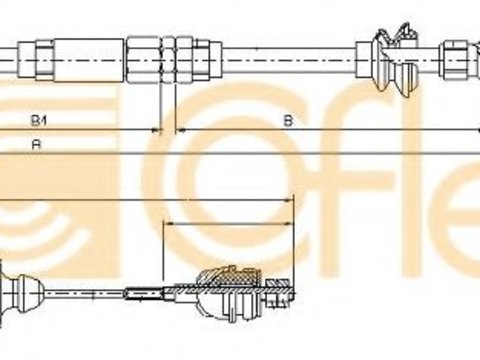 Cablu ambreiaj SEAT CORDOBA (6K1, 6K2) (1993 - 1999) COFLE 10.3154 piesa NOUA