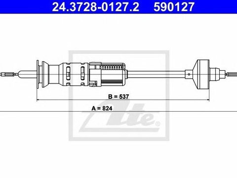 Cablu ambreiaj VW GOLF 3 ATE 24372801272