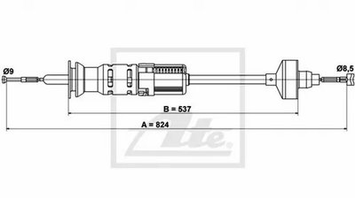 Cablu ambreiaj VW GOLF IV Cabriolet 1E7 ATE 243728