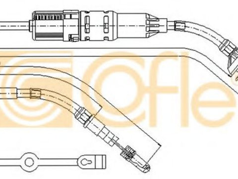 Cablu ambreiaj VW JETTA Mk II (19E, 1G2, 165) (1983 - 1992) COFLE 10.3411