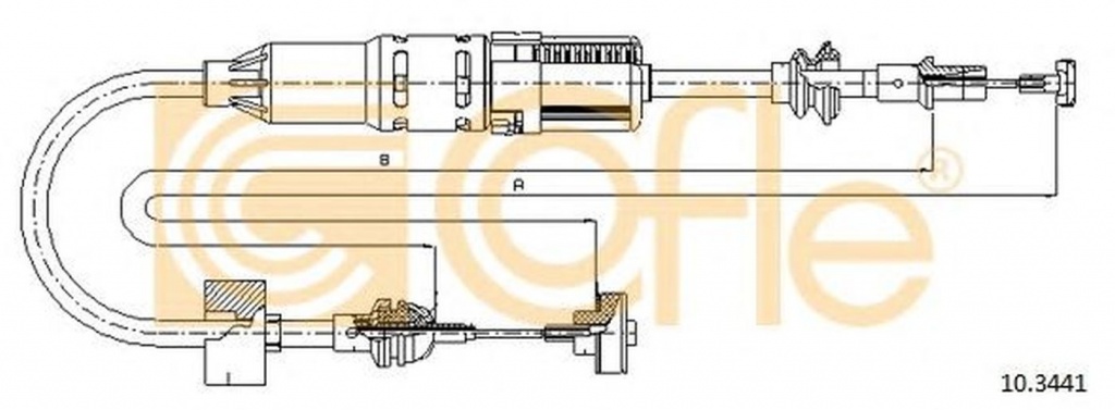 Cablu ambreiaj VW POLO caroserie 86CF COFLE 10.344