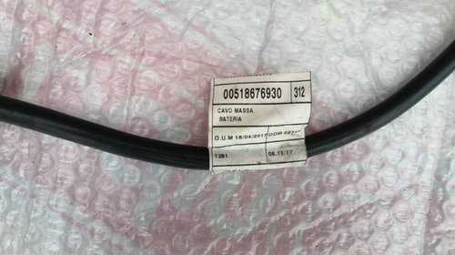 Cablu baterie Fiat 500 cod 51854357