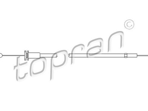 Cablu capota motor 109 860 TOPRAN pentru Vw Eurovan Vw Transporter