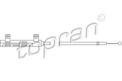 Cablu capota motor 112 279 TOPRAN pentru Vw Passat