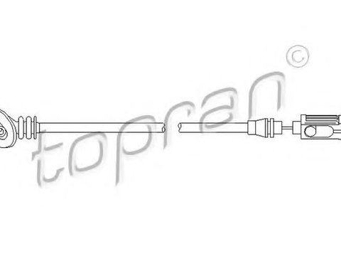 Cablu, capota motor MERCEDES 190 (W201) (1982 - 1993) TOPRAN 400 945