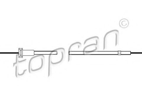 Cablu, capota motor SKODA FABIA Combi (6Y5) (2000 - 2007) TOPRAN 113 424