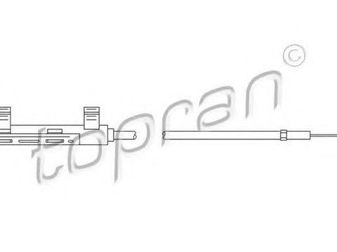 Cablu, capota motor SKODA SUPERB (3U4) (2001 - 2008) TOPRAN 112 279