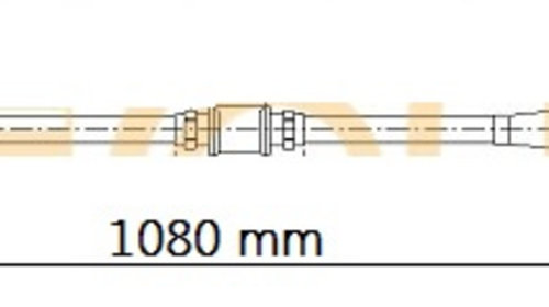 Cablu frana de mana (108 cm) pentru Niss