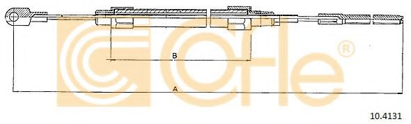Cablu frana de mana BMW Seria 3 Touring (E36) (1995 - 1999) COFLE 10.4131