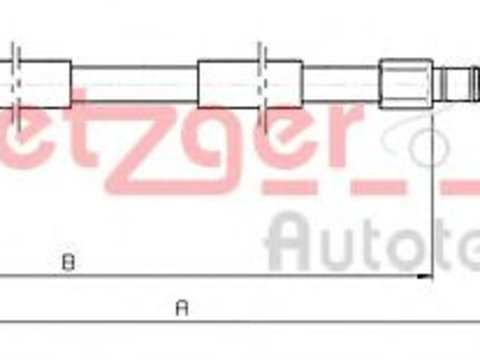 Cablu frana de mana BMW Z3 (E36) (1995 - 2003) METZGER 10.4155