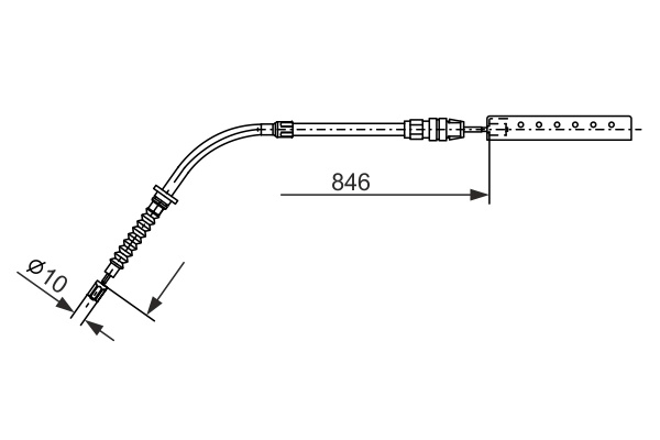 Cablu frana de mana BOSCH MINI MINI (F56) 2013-2022 - 1 987 482 866
