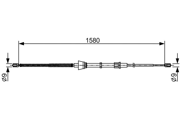 Cablu frana de mana BOSCH VW SPACEFOX / SPACE CROSS (5Z6, 5Z7, 5Z9) 2006-2020 - 1 987 482 446