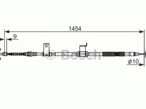 Cablu frana de mana CHEVROLET Captiva BOSCH 1987482294