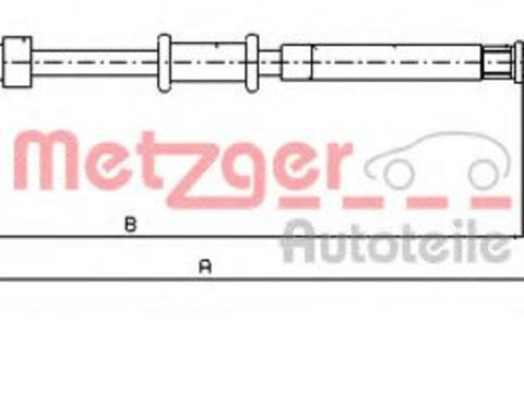 Cablu frana de mana FIAT PANDA (169) (2003 - 2016) METZGER 12.0701