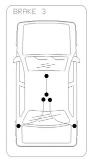 Cablu frana de mana FORD ESCORT Mk VI Ca