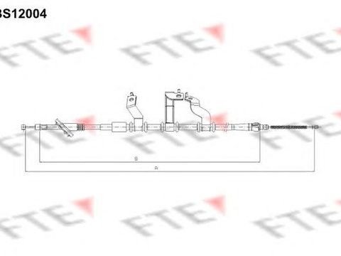 Cablu frana de mana HYUNDAI Tucson FTE FBS12004