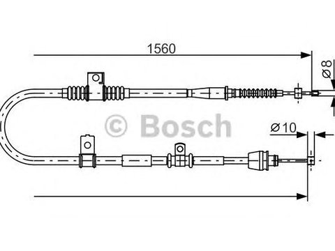 Cablu frana de mana KIA Cerato BOSCH 1987482360