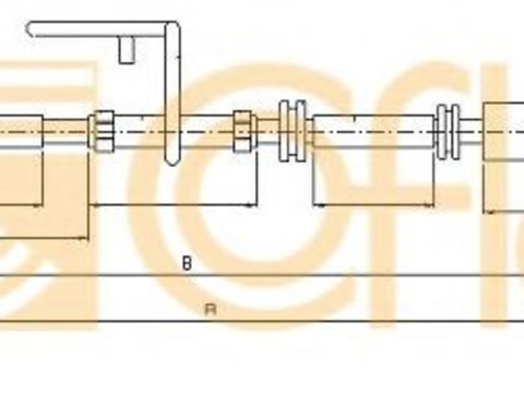 Cablu frana de mana LAND ROVER FREELANDER 2 (LF_, FA_) (2006 - 2014) COFLE 10.5168