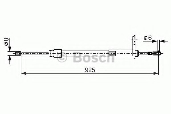 Cablu frana de mana MERCEDES CLK (C209) (2002 - 2009) Bosch 1 987 477 846