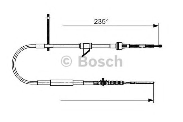 Cablu frana de mana MITSUBISHI L200 2 BOSCH 1987482067