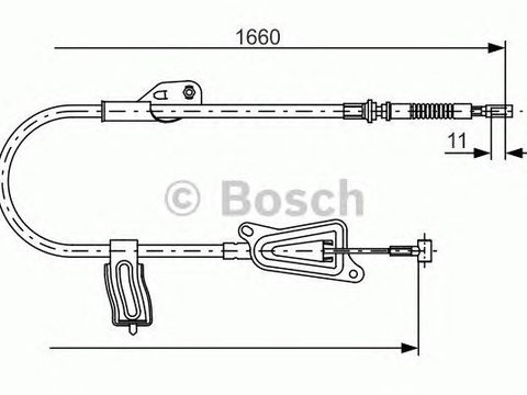 Cablu frana de mana NISSAN Almera Tino BOSCH 1987477944