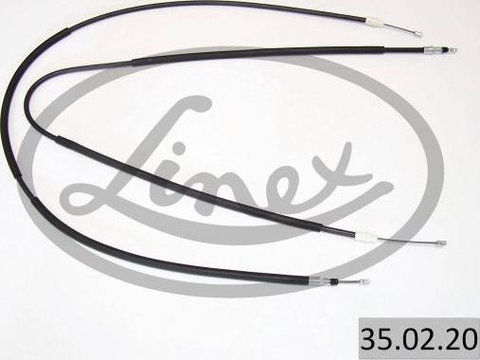 Cablu frana de mana Spate Dreapta/stanga 1635mm/1494mm/1573mm/1431mm RENAULT ESPACE III 1.9-3.0 11.96-10.02 LINEX LIN35.02.20