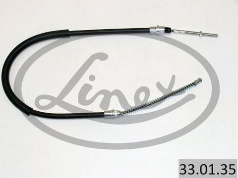 Cablu frana de mana Spate stanga 824mm/547mm tip frana: tambur PEUGEOT 406 1.6-3.0 11.95-10.04 LINEX LIN33.01.35