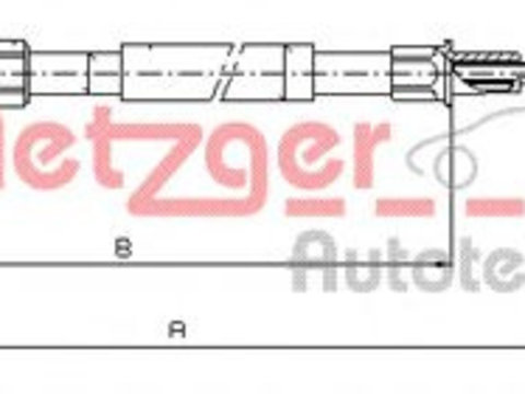 Cablu frana de mana VW GOLF 6 Variant (AJ5) (2009 - 2013) METZGER 10.7518