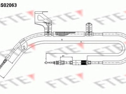 Cablu frana de mana VW PASSAT (B5.5) FTE FBS02063