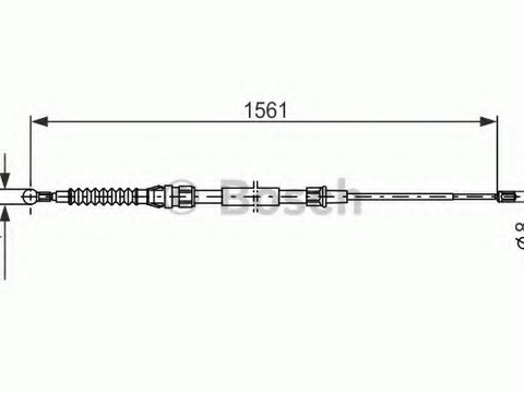 Cablu frana de parcare 1 987 477 942 BOSCH pentru Vw Touran