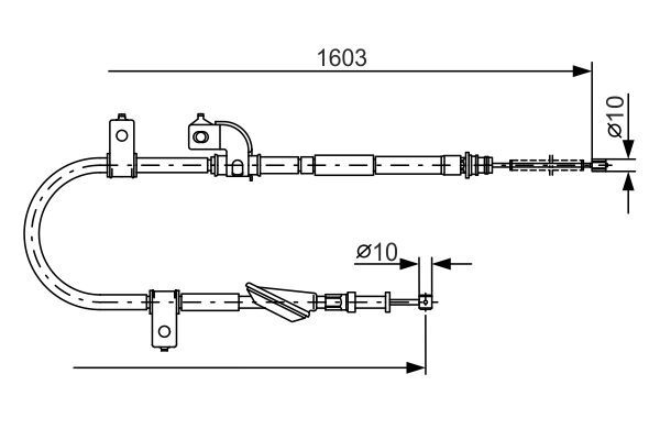 Cablu frana de parcare 1 987 482 080 BOSCH