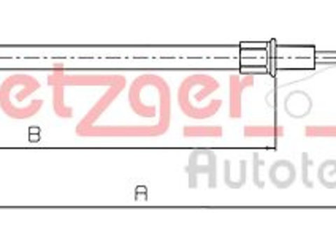 Cablu frana de parcare 10 4153 METZGER pentru Bmw Seria 5