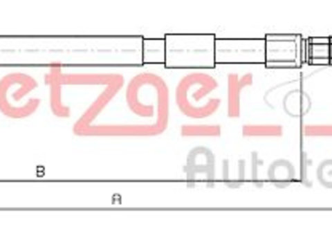 Cablu frana de parcare 10 4158 METZGER pentru Bmw Seria 5