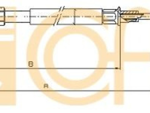 Cablu frana de parcare 10 7627 COFLE pentru Vw Touran