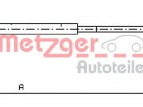 Cablu frana de parcare 11 5935 METZGER pentru Opel Vectra