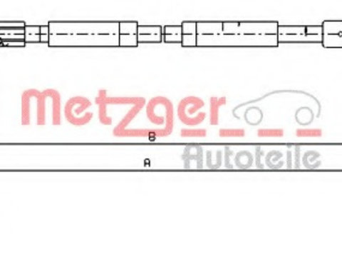 Cablu frana de parcare 11 6804 METZGER pentru Renault Trafic Opel Vivaro Nissan Primastar