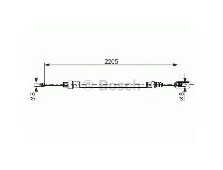 Cablu, frana de parcare 806 (221) 1994-2002, ZETA (220) 1995-2002, ULYSSE (220) 1994-2002