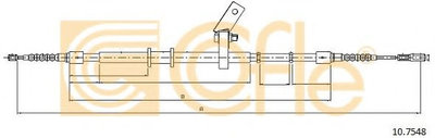 Cablu, frana de parcare AUDI 80 Avant (8C, B4) (19