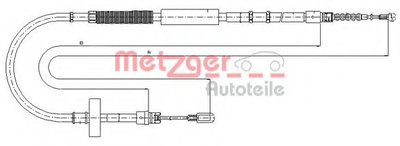 Cablu, frana de parcare AUDI A4 (8E2, B6) (2000 - 