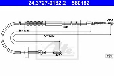 Cablu, frana de parcare AUDI A4 (8EC, B7) (2004 - 