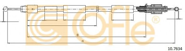 Cablu, frana de parcare AUDI Q7 (4L) (2006 - 2015)