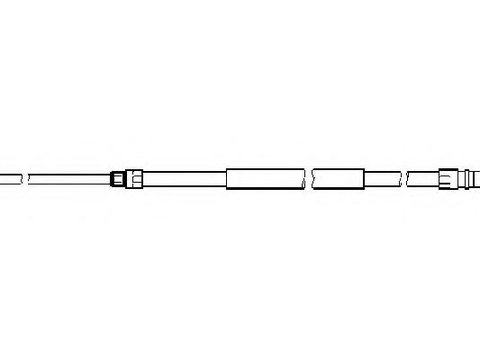 Cablu, frana de parcare BMW 1 (E81), BMW 1 cupe (E82), BMW 1 Cabriolet (E88) - TOPRAN 501 721