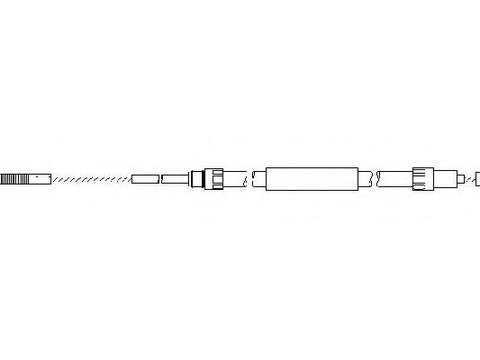 Cablu, frana de parcare BMW 3 Compact (E36) - TOPRAN 501 089