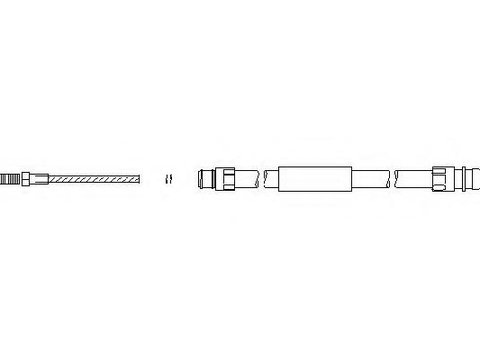 Cablu, frana de parcare BMW 3 limuzina (E46), BMW 3 cupe (E46), BMW 3 Touring (E46) - TOPRAN 501 098