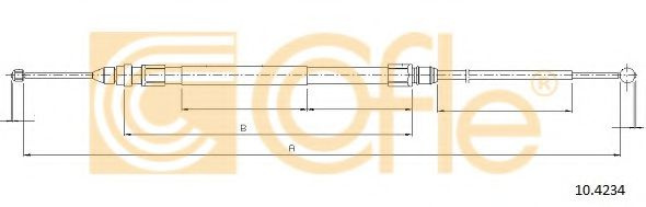 Cablu, frana de parcare BMW Seria 1 (F21) (2011 - 2016) COFLE 10.4234 piesa NOUA