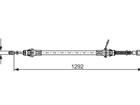 Cablu, frana de parcare BOSCH 1 987 482 924